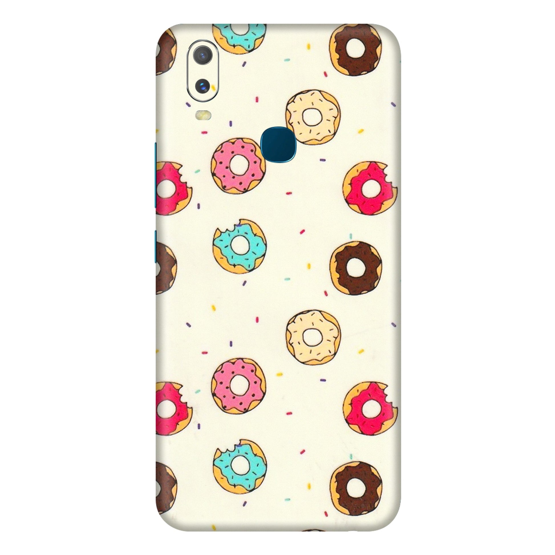 VIVO Y Series Phone Skins (All Models) - Mini Donuts Doodle Art - 3D Embossed Finish (L-122) Vivo Y11