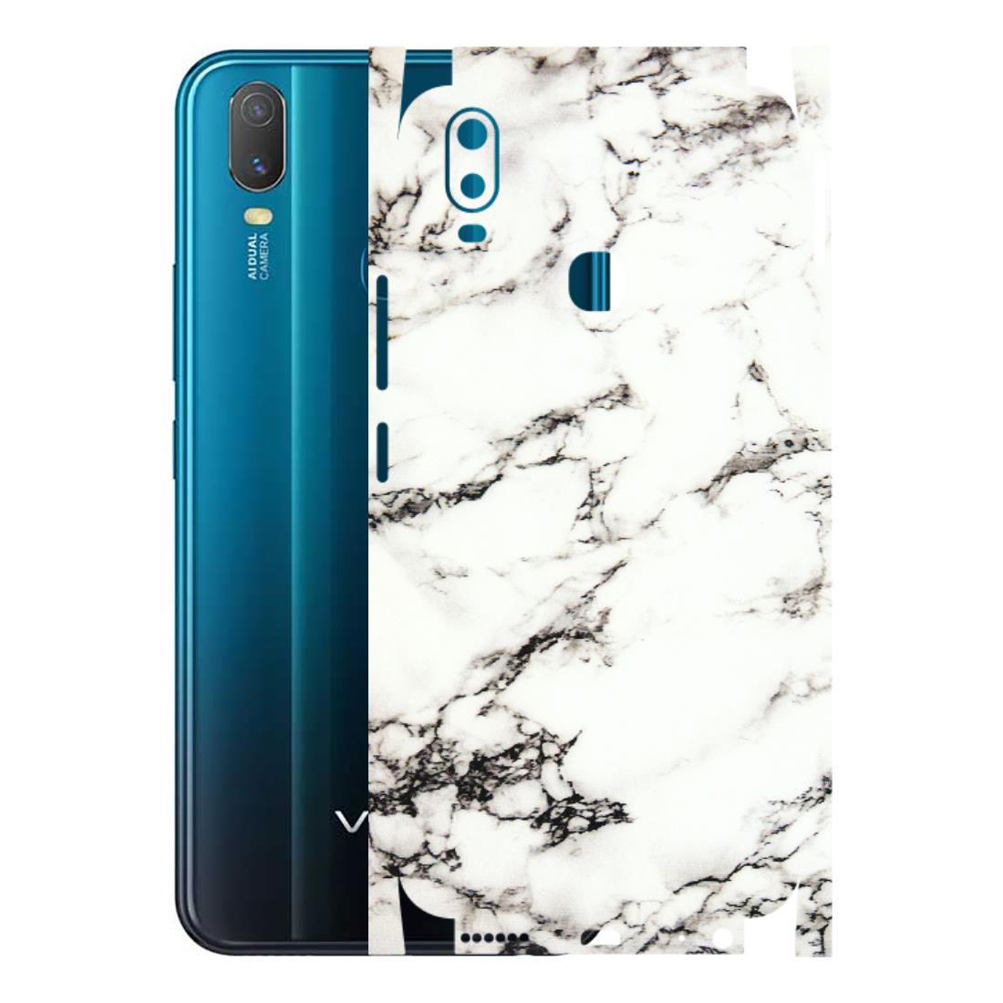 VIVO Y Series Phone Skins (All Models) - Black and White Marble Texture - 3D Embossed Finish (L-124) Vivo Y11