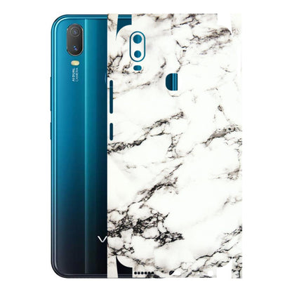 VIVO Y Series Phone Skins (All Models) - Black and White Marble Texture - 3D Embossed Finish (L-124) Vivo Y11
