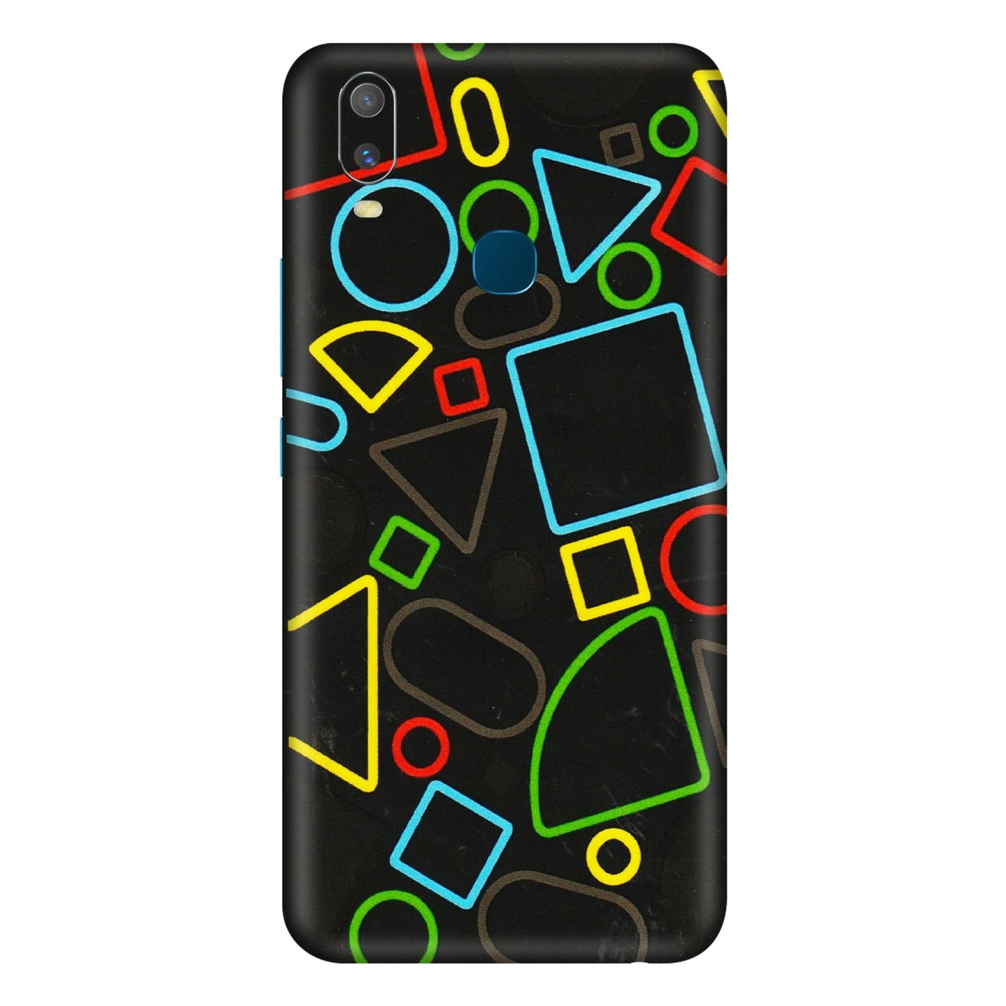 VIVO Y Series Phone Skins (All Models) - Black Shapes - 3D Embossed Finish (L-131) Vivo Y11