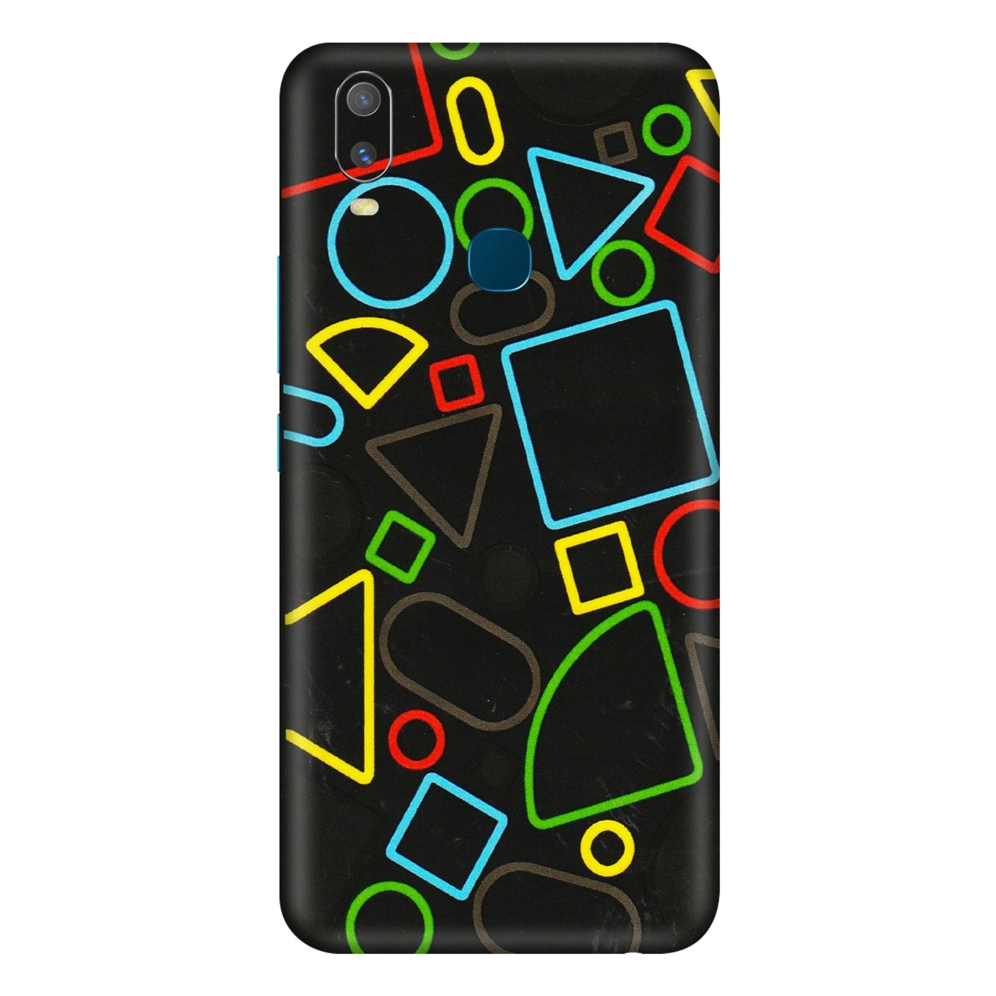 VIVO Y Series Phone Skins (All Models) - Black Shapes - 3D Embossed Finish (L-131) Vivo Y11