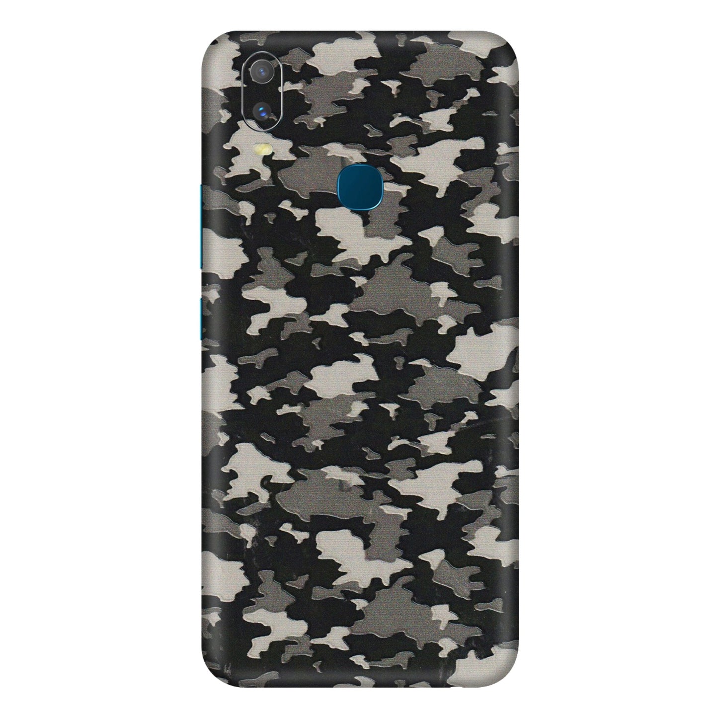 VIVO Y Series Phone Skins (All Models) - Black/Grey Camoflaunge - 3D Embossed Finish (L-142) Vivo Y11