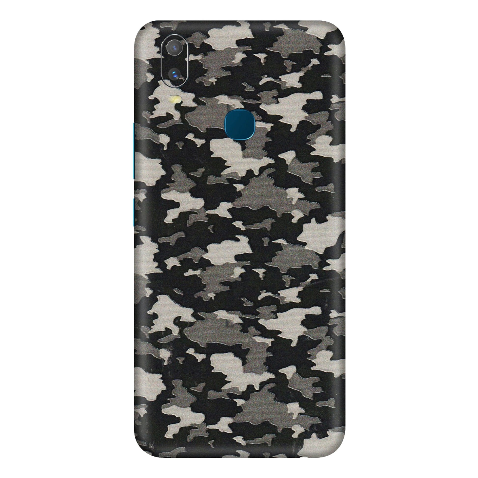 VIVO Y Series Phone Skins (All Models) - Black/Grey Camoflaunge - 3D Embossed Finish (L-142) Vivo Y11