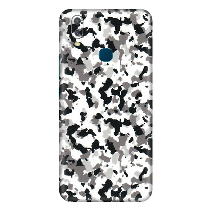 VIVO Y Series Phone Skins (All Models) - White Black Camouflage - 3D Embossed Finish (L-18) Vivo Y11