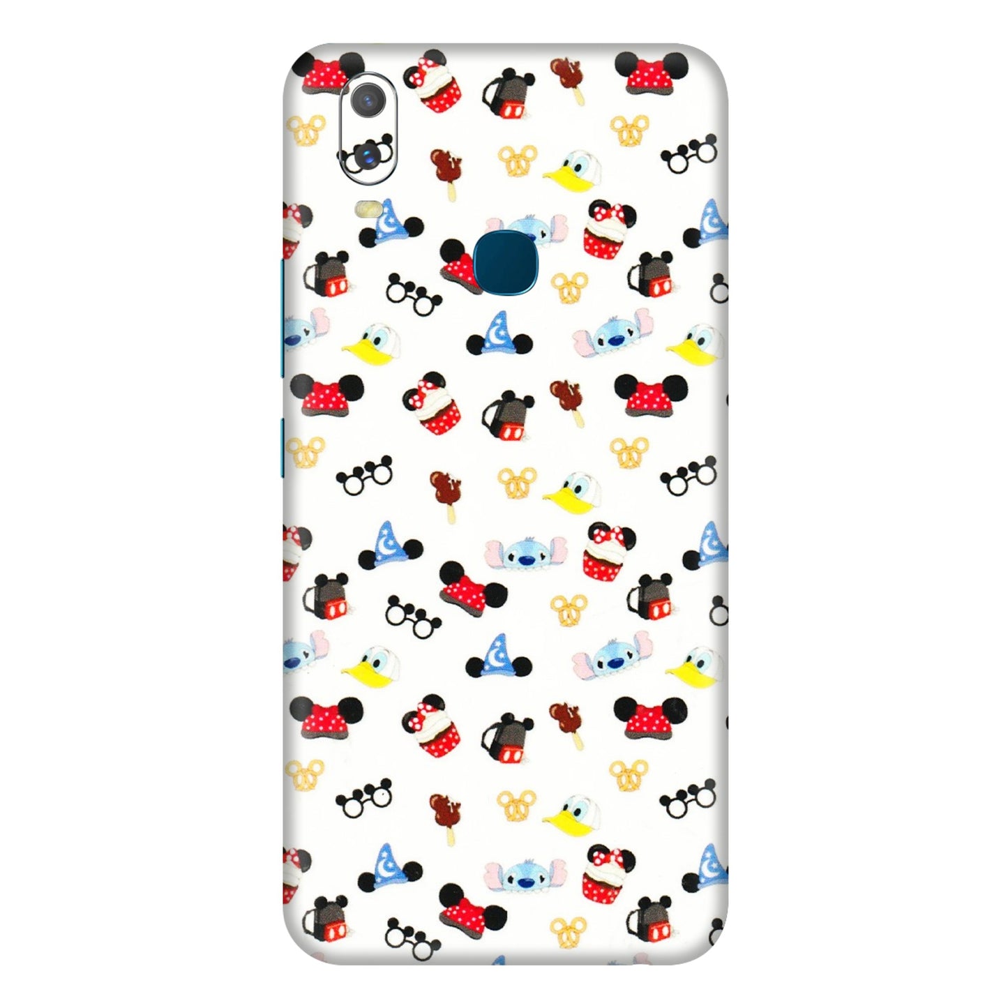 VIVO Y Series Phone Skins (All Models) - Minnie Mouse & Donald Doodles s - 3D Embossed Finish (L-194) Vivo Y11