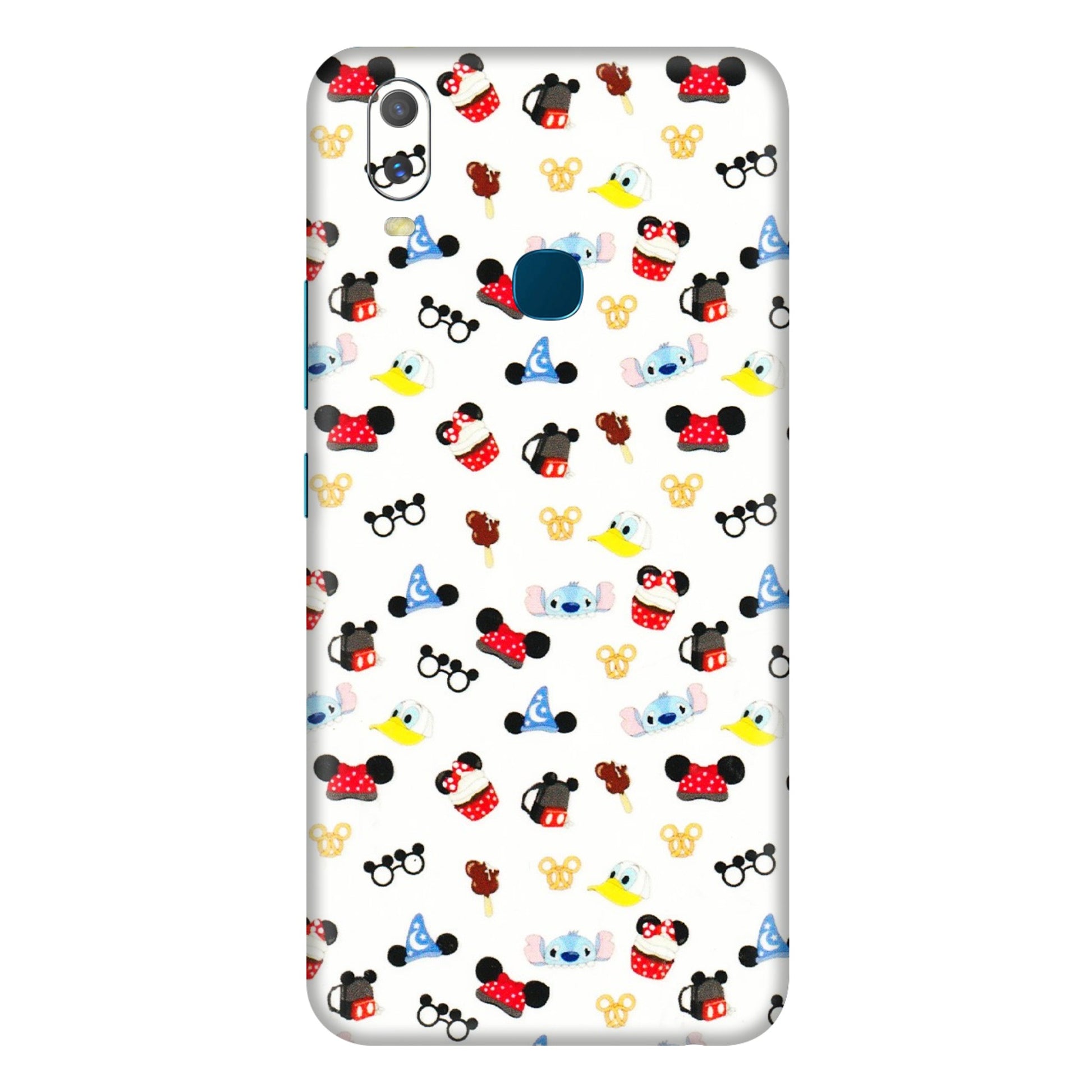 VIVO Y Series Phone Skins (All Models) - Minnie Mouse & Donald Doodles s - 3D Embossed Finish (L-194) Vivo Y11
