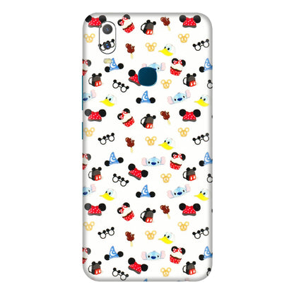 VIVO Y Series Phone Skins (All Models) - Minnie Mouse & Donald Doodles s - 3D Embossed Finish (L-194) Vivo Y11