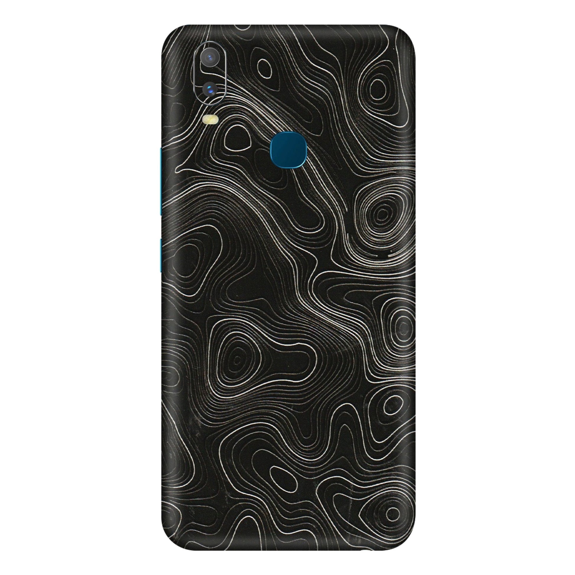 VIVO Y Series Phone Skins (All Models) - Black Swirl - 3D Embossed Finish (L-196) Vivo Y11