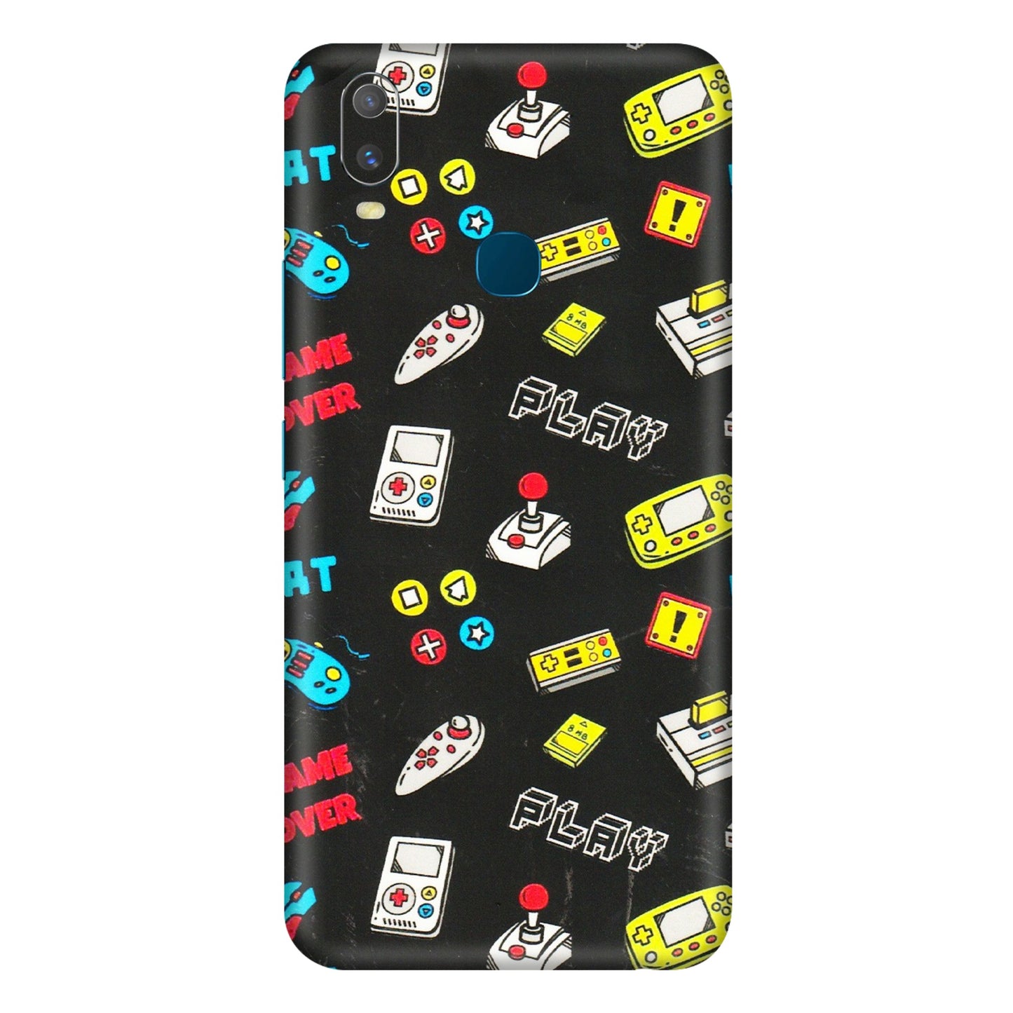 VIVO Y Series Phone Skins (All Models) - Gaming Doodles - 3D Embossed Finish (L-224) Vivo Y11