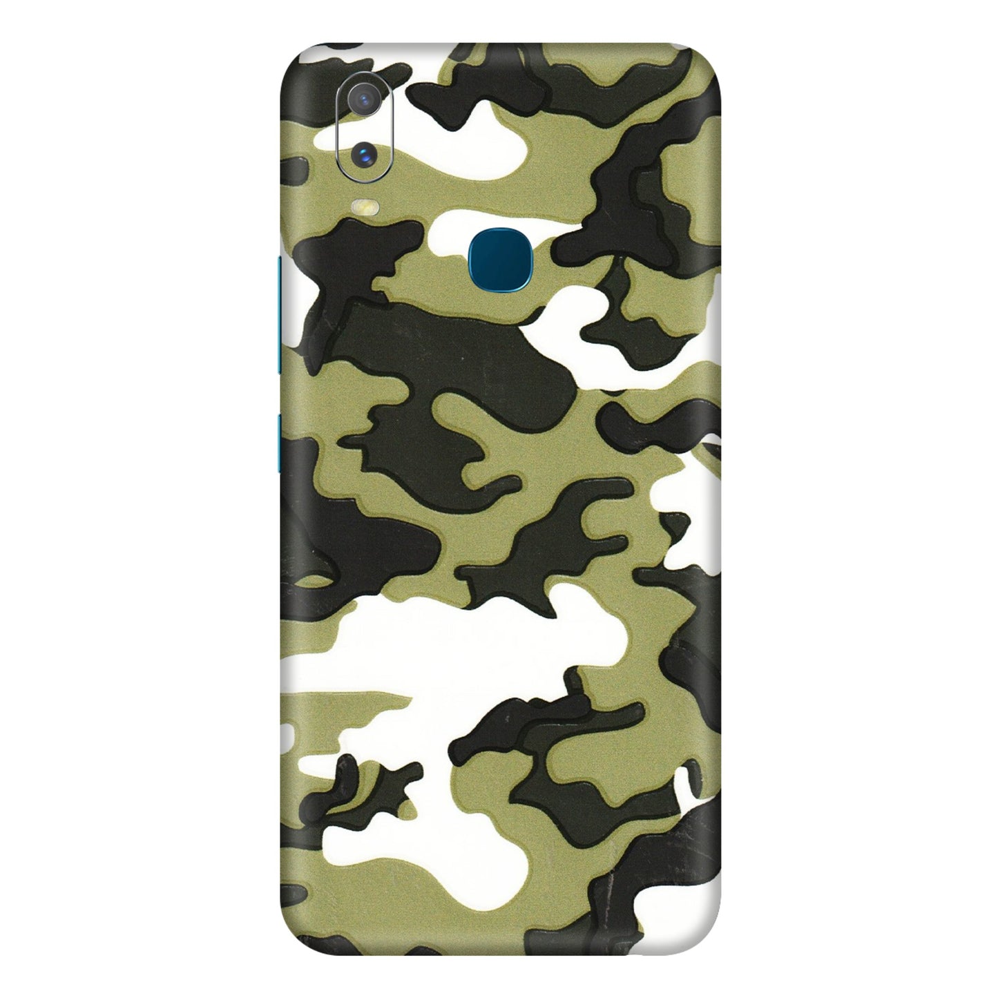 VIVO Y Series Phone Skins (All Models) - Camouflages White And Green - 3D Embossed Finish (L-243) Vivo Y11