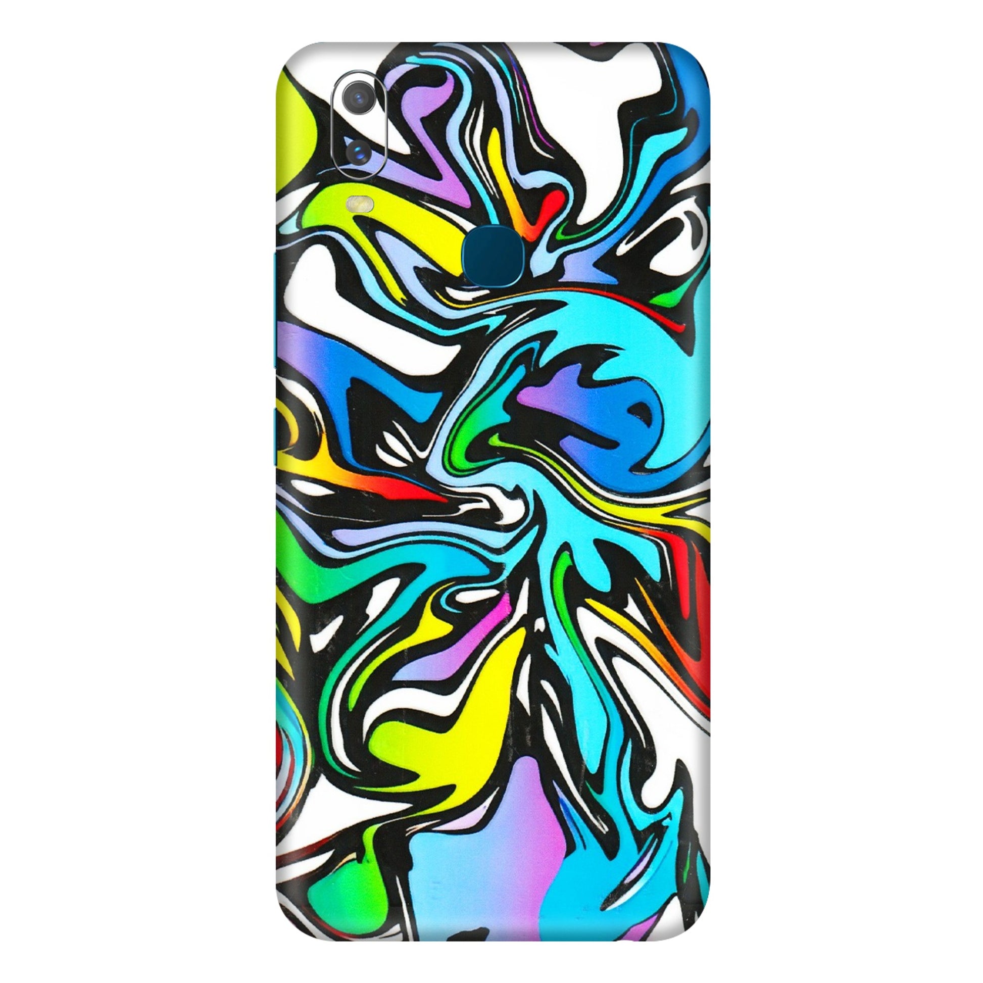 VIVO Y Series Phone Skins (All Models) - Abstract Colour Paints - 3D Embossed Finish (L-271) Vivo Y11