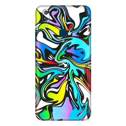 VIVO Y Series Phone Skins (All Models) - Abstract Colour Paints - 3D Embossed Finish (L-271) Vivo Y11