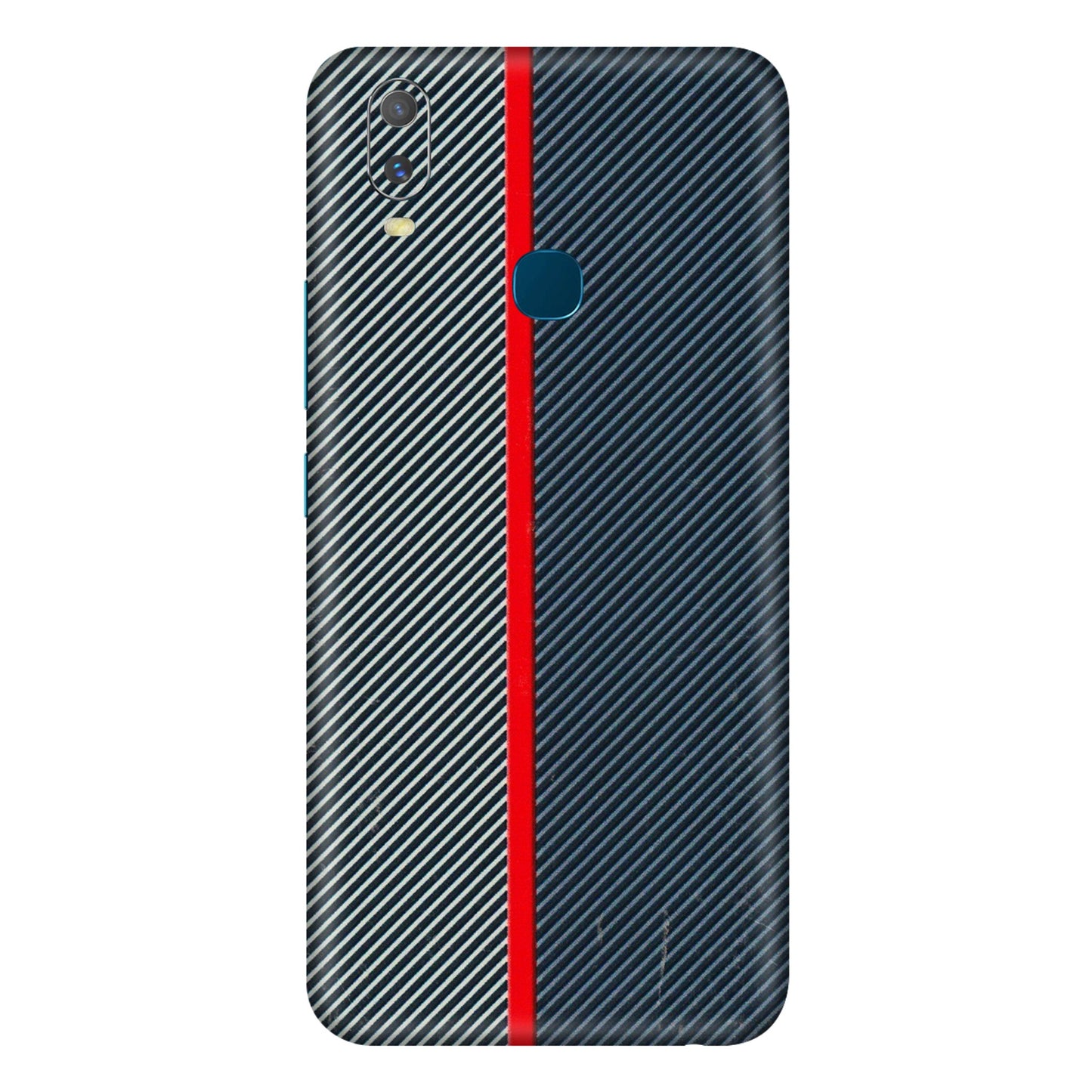 VIVO Y Series Phone Skins (All Models) - Blue Sober Lines - 3D Embossed Finish (L-305) Vivo Y11