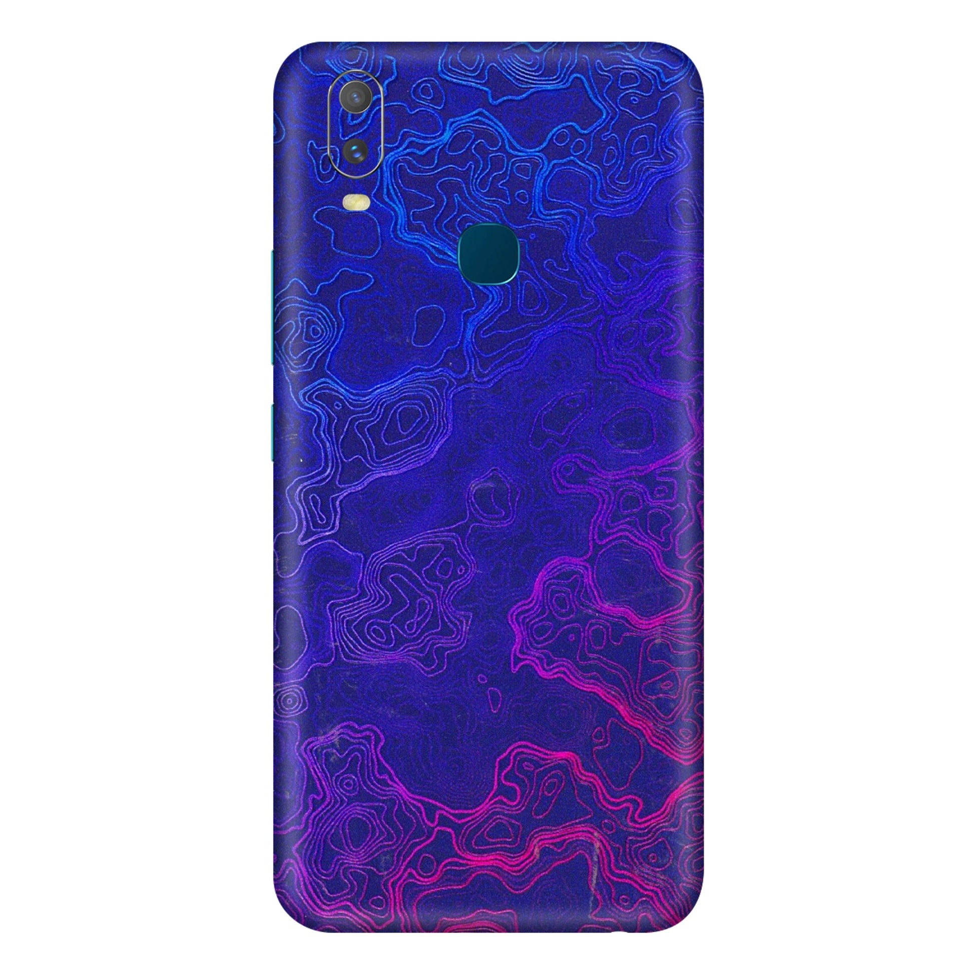 VIVO Y Series Phone Skins (All Models) - Purple Ripples Swirl - 3D Embossed Finish (L-314) Vivo Y11