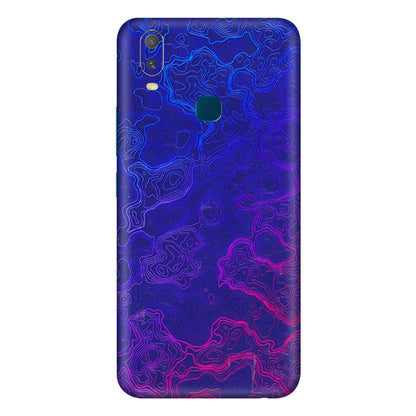 VIVO Y Series Phone Skins (All Models) - Purple Ripples Swirl - 3D Embossed Finish (L-314) Vivo Y11