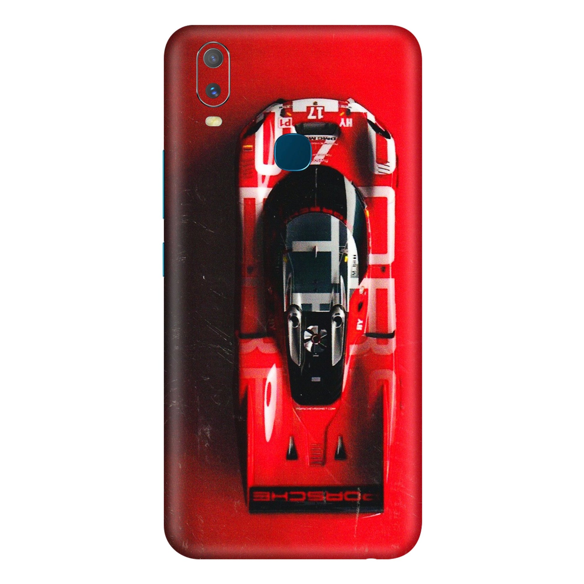 VIVO Y Series Phone Skins (All Models) - Red Porsche Car Logo - 3D Embossed Finish (L-315) Vivo Y11