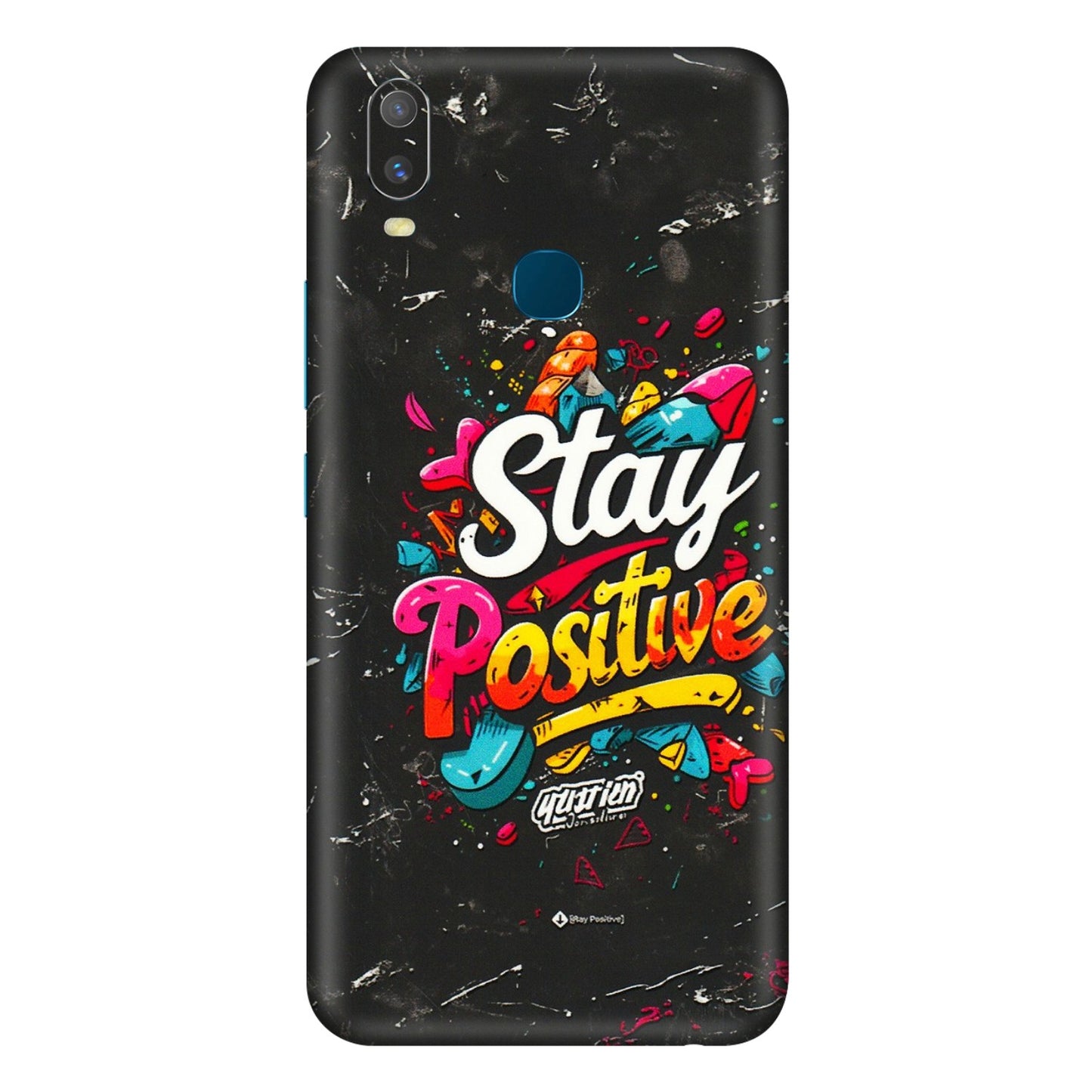 VIVO Y Series Phone Skins (All Models) - Stay Positive Black - 3D Embossed Finish (L-31) Vivo Y11