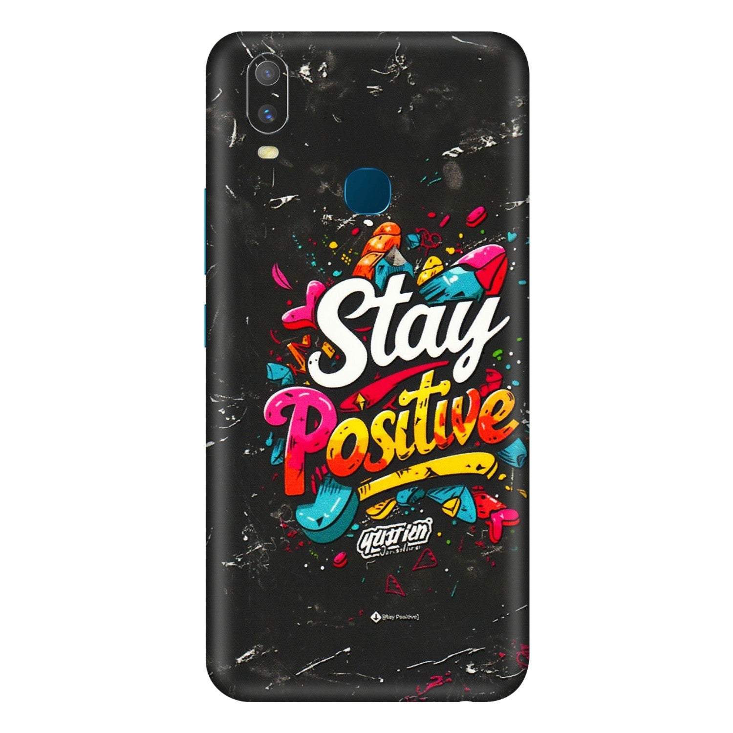 VIVO Y Series Phone Skins (All Models) - Stay Positive Black - 3D Embossed Finish (L-31) Vivo Y11