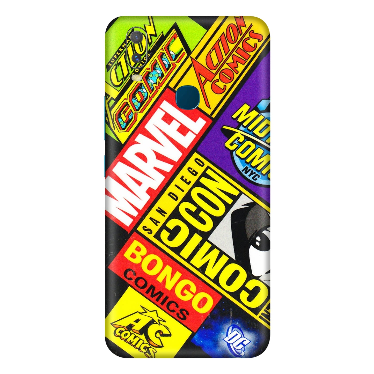VIVO Y Series Phone Skins (All Models) - Bongo Comic Con - 3D Embossed Finish (L-325) Vivo Y11