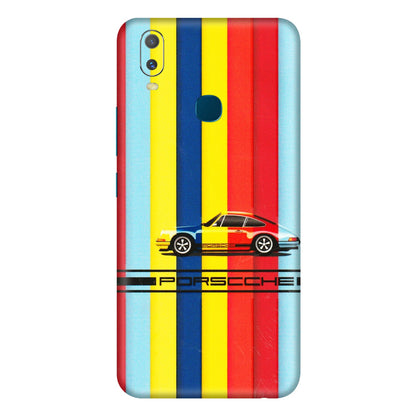 VIVO Y Series Phone Skins (All Models) - Multicolour Porche - 3D Embossed Finish (L-39) Vivo Y11