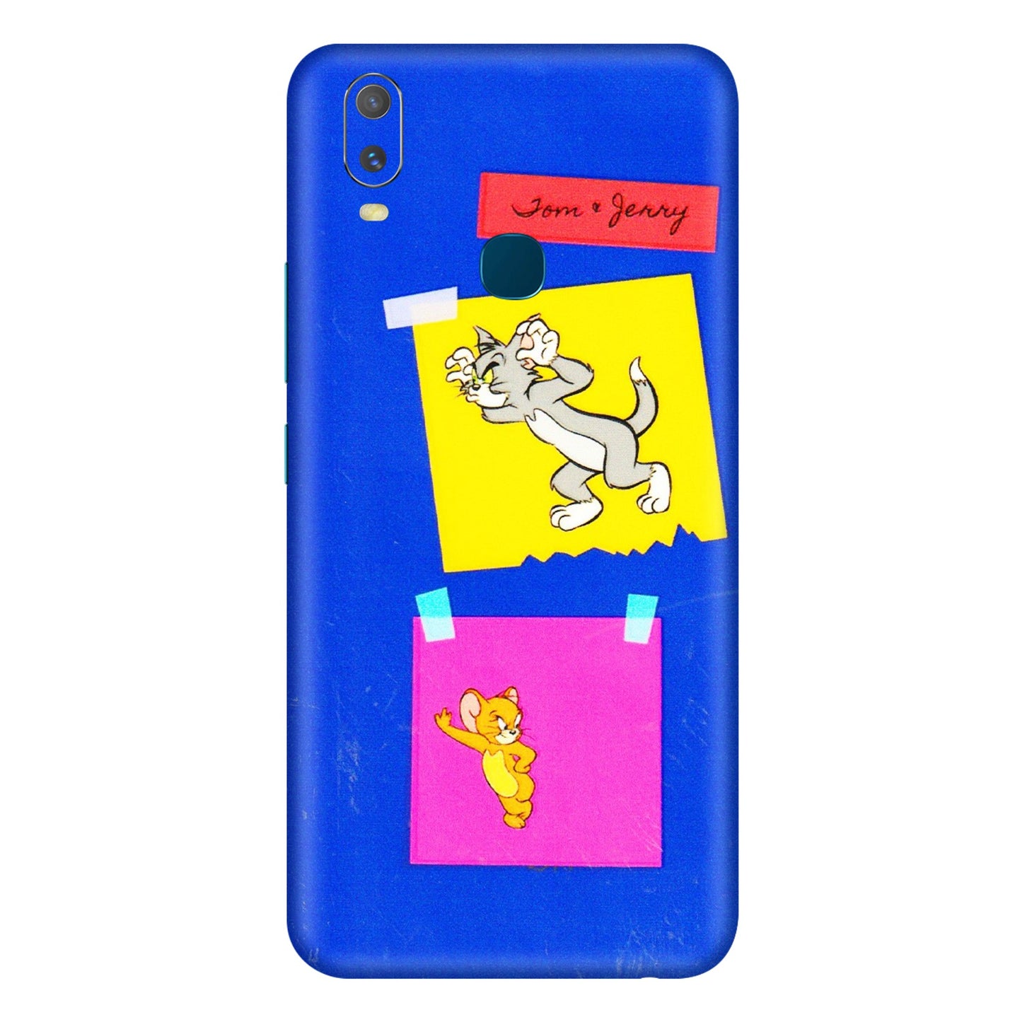 VIVO Y Series Phone Skins (All Models) - Tom N Jerry Sticky Notes - 3D Embossed Finish (L-88) Vivo Y11