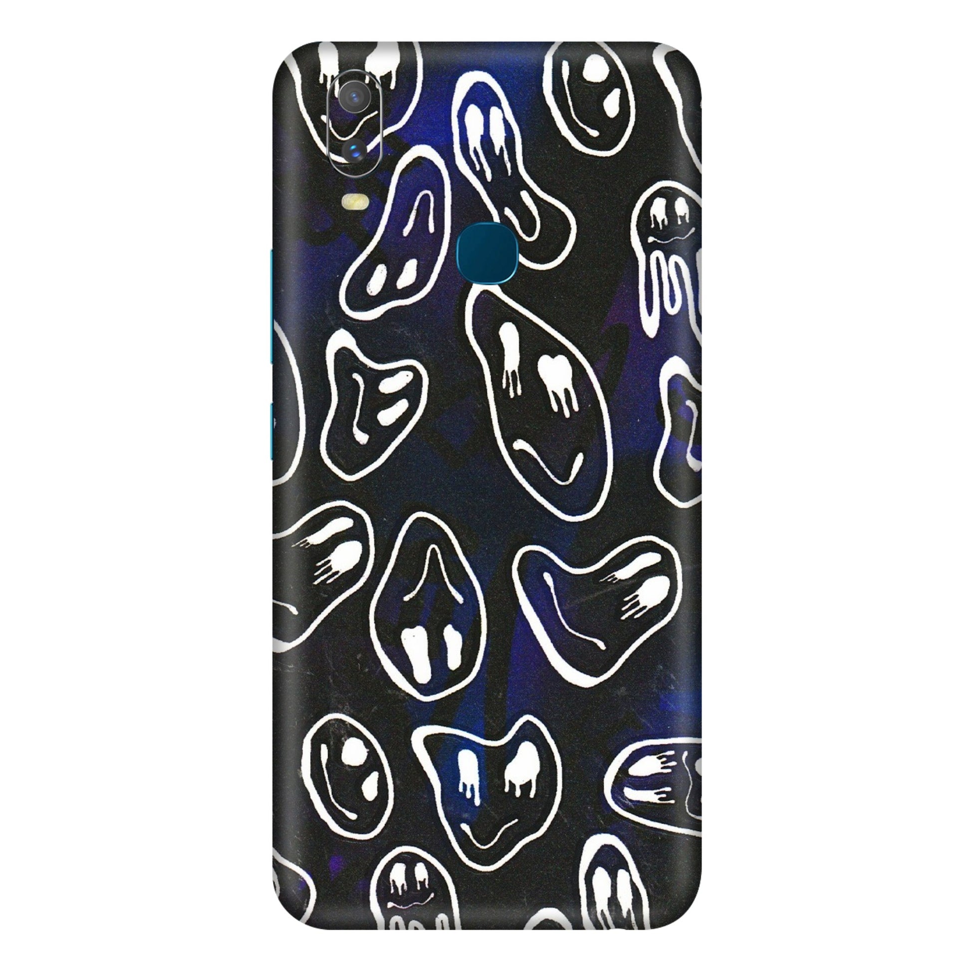 VIVO Y Series Phone Skins (All Models) - Distorted Smileys - 3D Embossed Finish (L-92) Vivo Y11