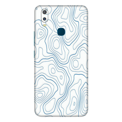 VIVO Y Series Phone Skins (All Models) - Blue And White Swirls - Matte Finish (M-139) Vivo Y11