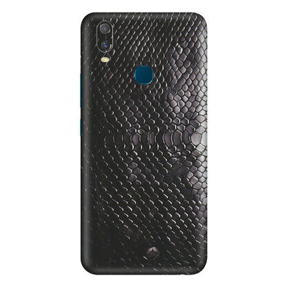 VIVO Y Series Phone Skins (All Models) - Black Snack Leather - Matte Finish (M-147) Vivo Y11