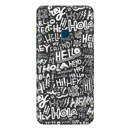 VIVO Y Series Phone Skins (All Models) - Hi Hello Doodles - Matte Finish (M-25)