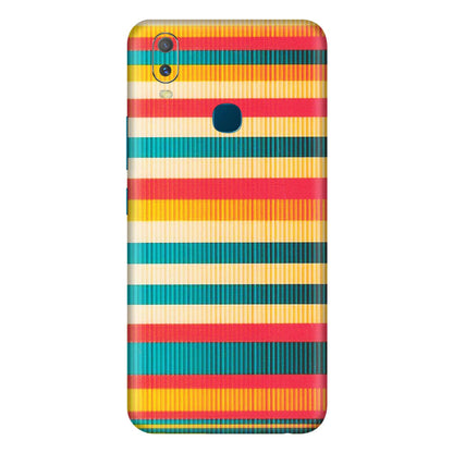 VIVO Y Series Phone Skins (All Models) - Colourful Stripes Soothing Effect - Matte Finish (M-86) Vivo Y11