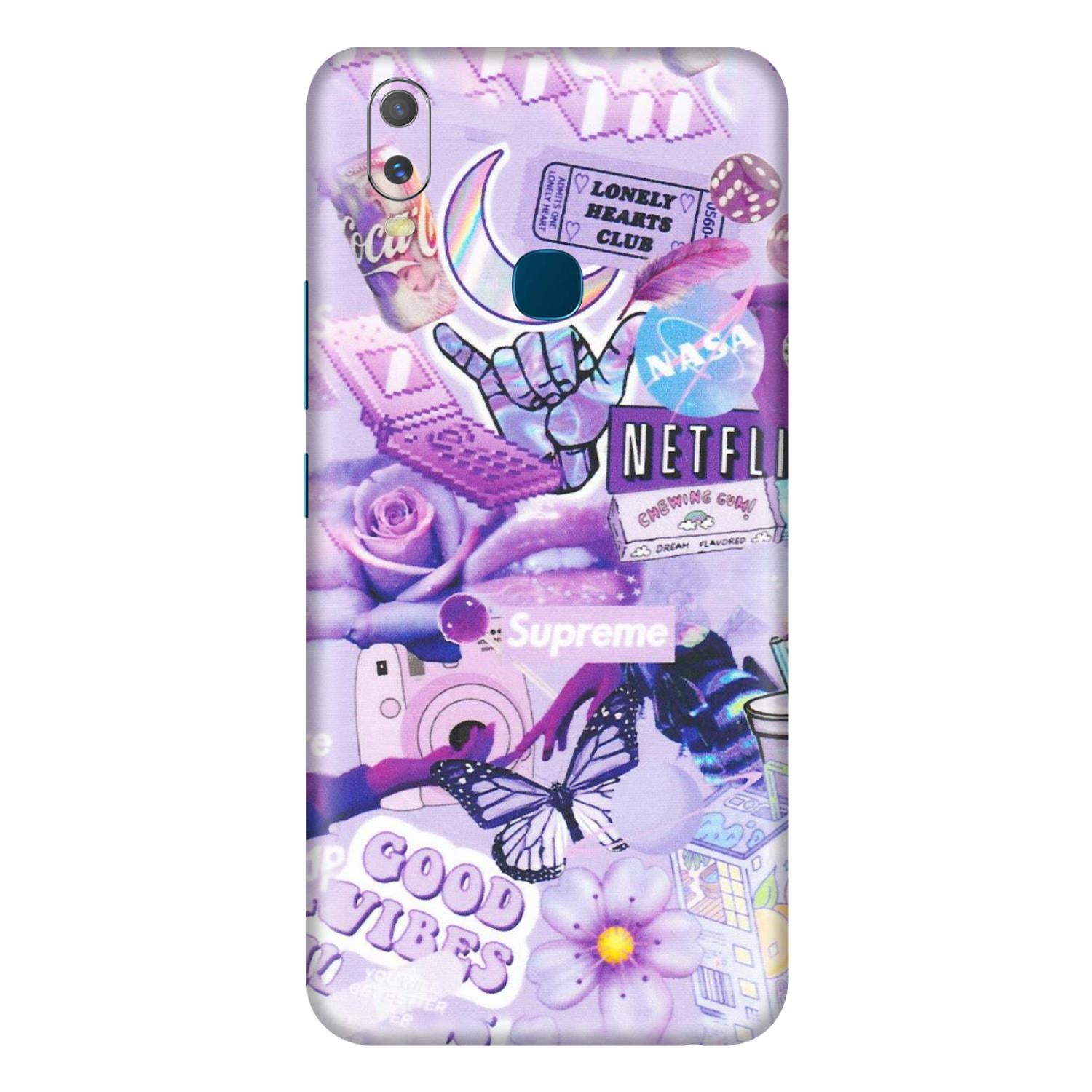 VIVO Y Series Phone Skins (All Models) - Supreme Purple Magic - Matte Finish (M-88) Vivo Y11
