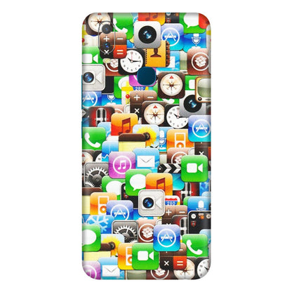 VIVO Y Series Phone Skins (All Models) - All Apple Icons - Matte Finish (M-93) Vivo Y11
