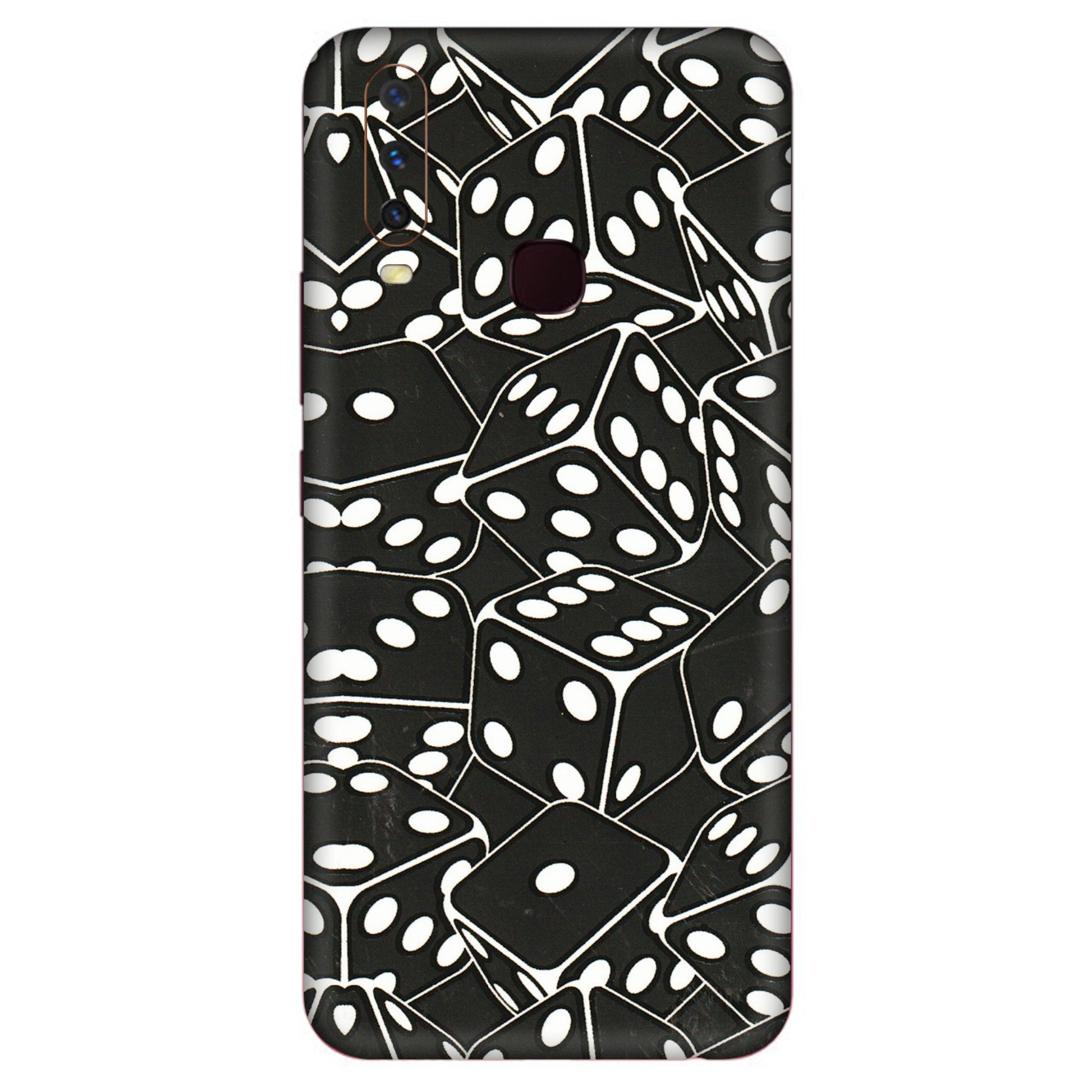 VIVO Y Series Phone Skins (All Models) - Big Black Dices - 3D Embossed Finish (L-106) Vivo Y12
