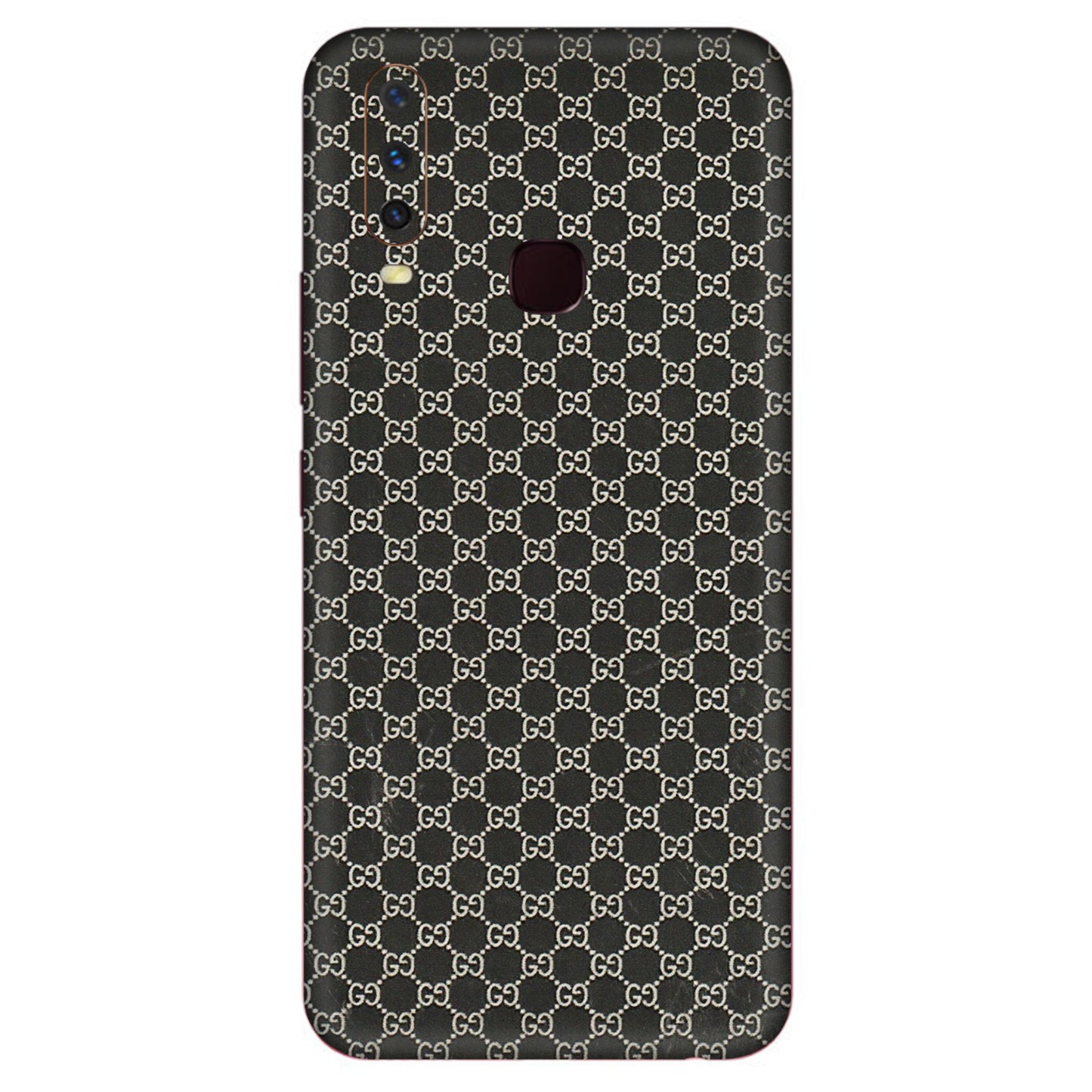 VIVO Y Series Phone Skins (All Models) - Black G Print - 3D Embossed Finish (L-109) Vivo Y12