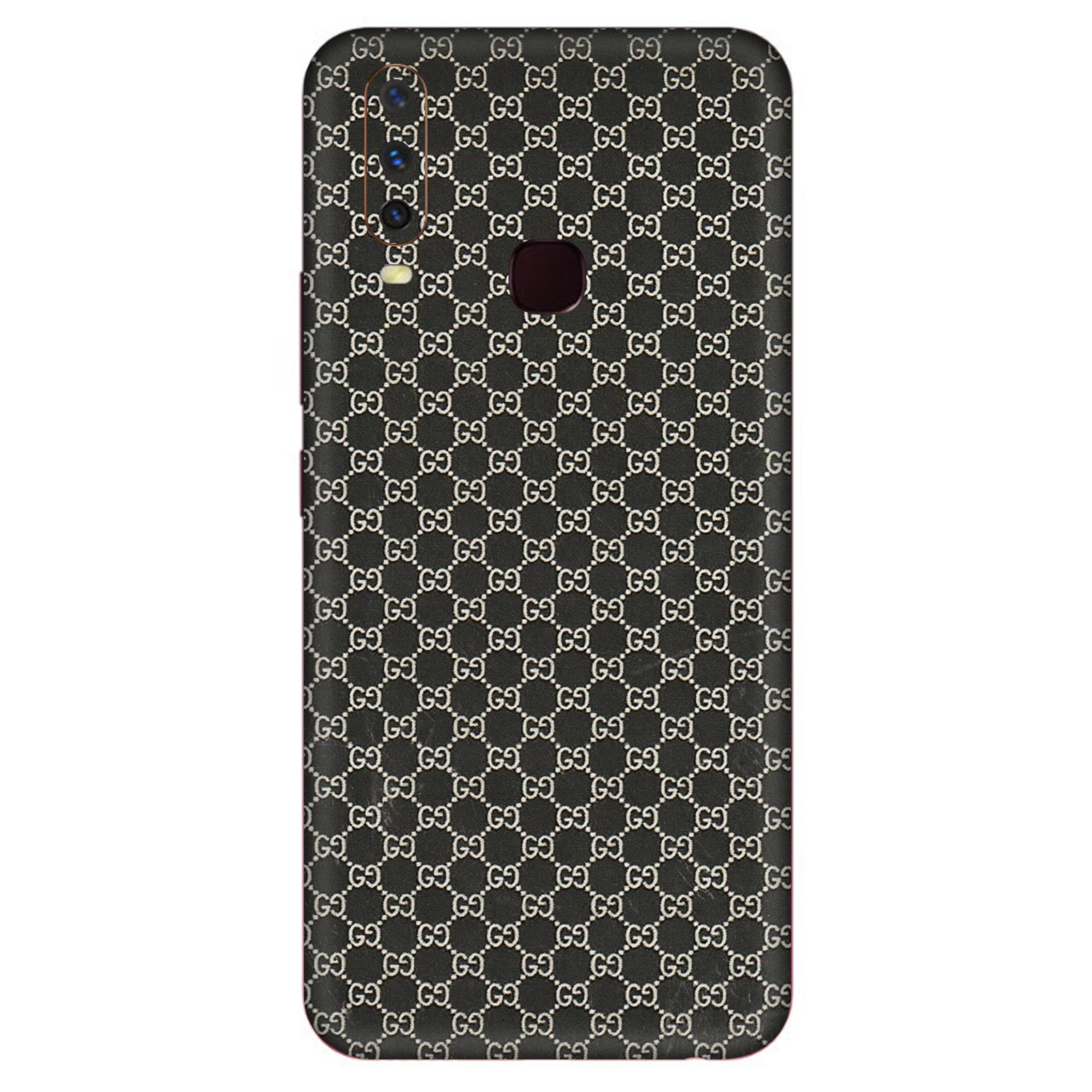 VIVO Y Series Phone Skins (All Models) - Black G Print - 3D Embossed Finish (L-109) Vivo Y12