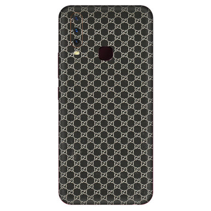 VIVO Y Series Phone Skins (All Models) - Black G Print - 3D Embossed Finish (L-109) Vivo Y12