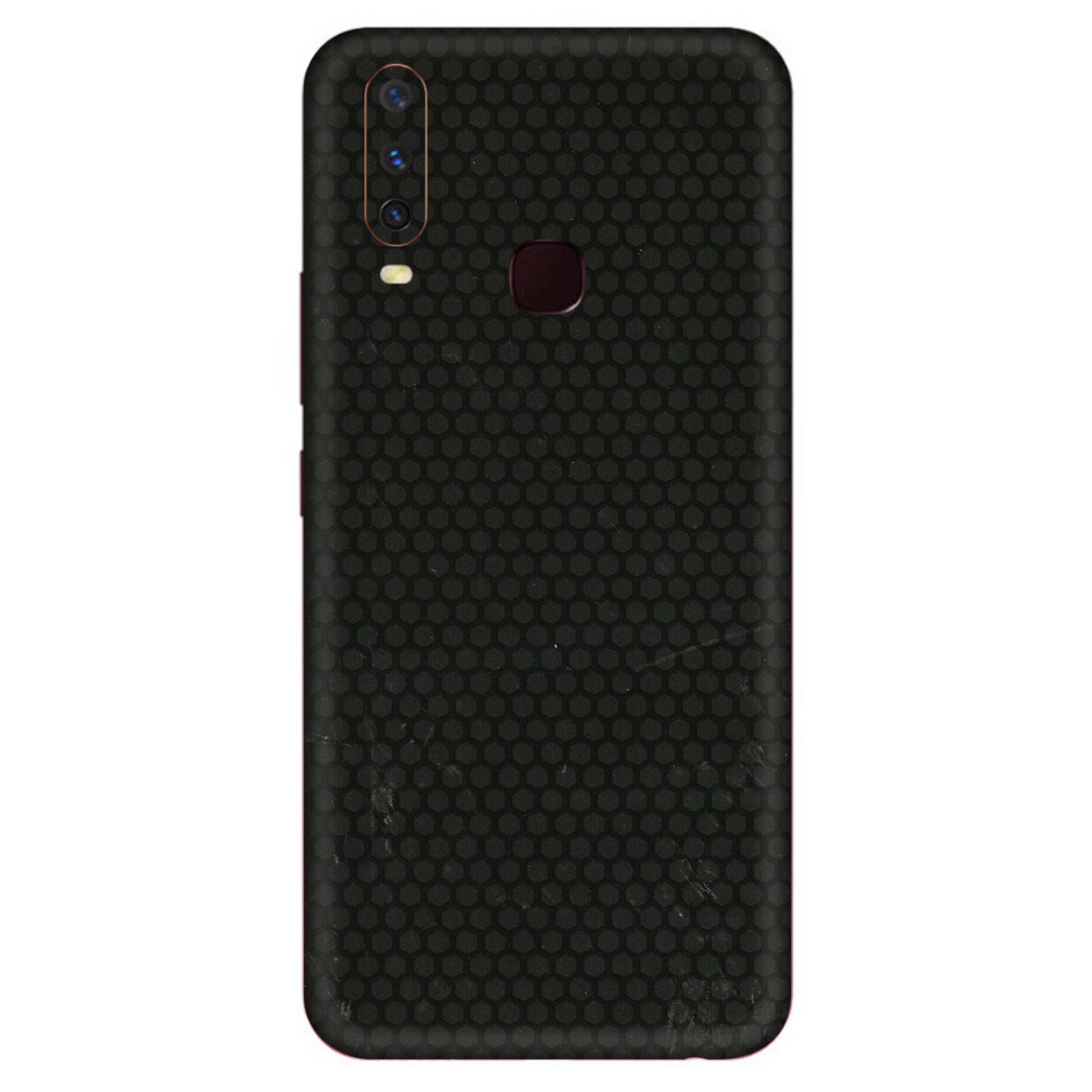 VIVO Y Series Phone Skins (All Models) - Black honeycomb - 3D Embossed Finish (L-114) Vivo Y12