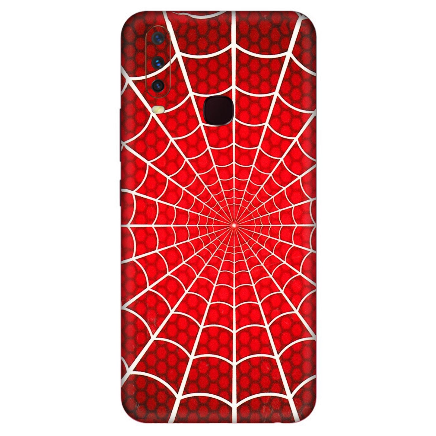 VIVO Y Series Phone Skins (All Models) - Classic Spidey Web - 3D Embossed Finish (L-115) Vivo Y12