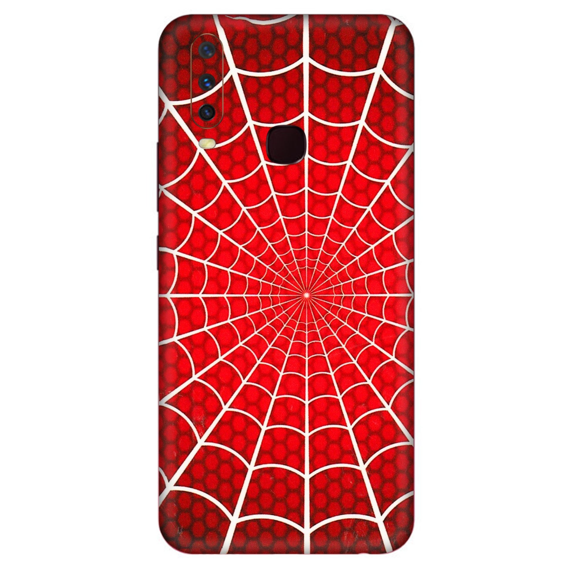 VIVO Y Series Phone Skins (All Models) - Classic Spidey Web - 3D Embossed Finish (L-115) Vivo Y12