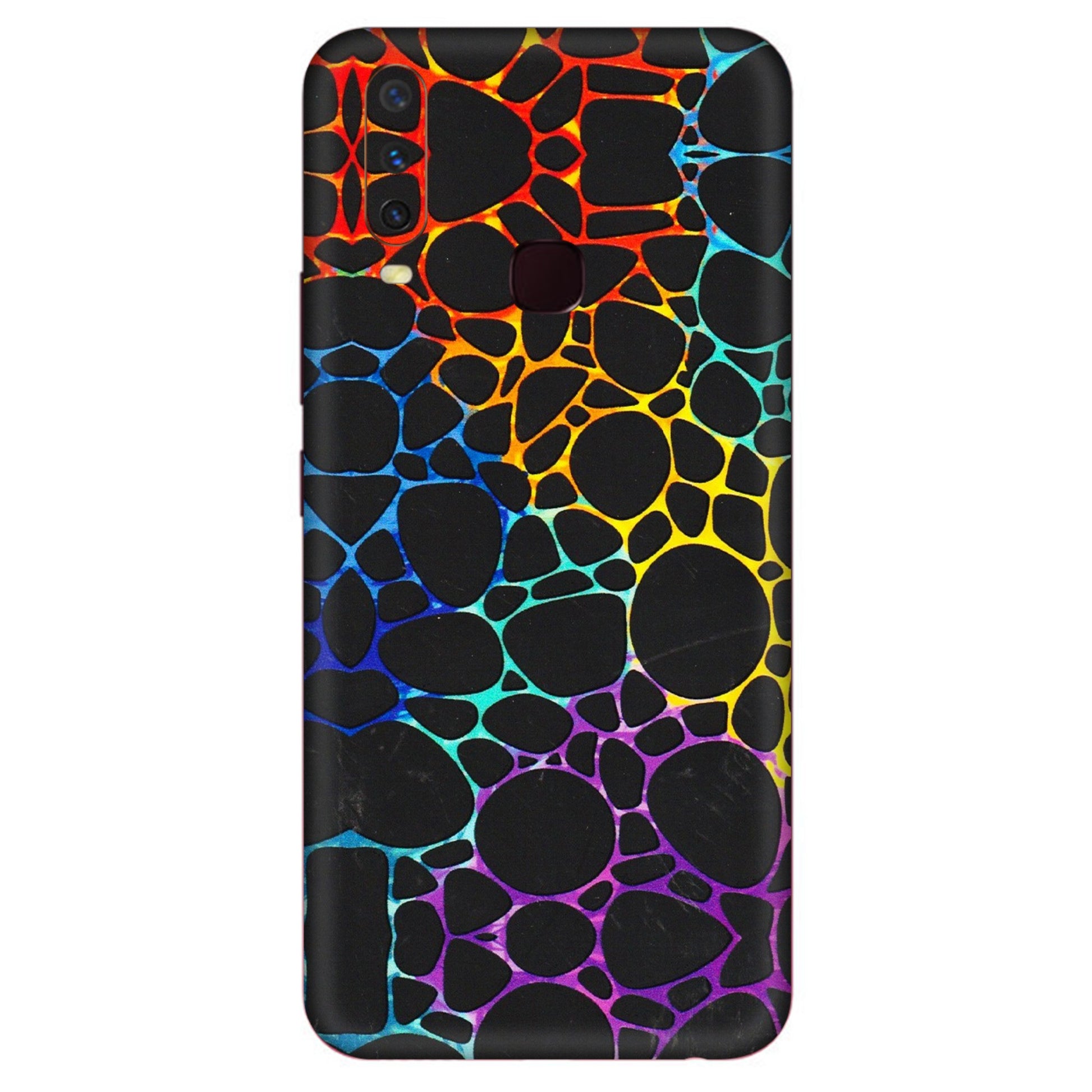VIVO Y Series Phone Skins (All Models) - Abstract Art MultiColour - 3D Embossed Finish (L-133) Vivo Y12