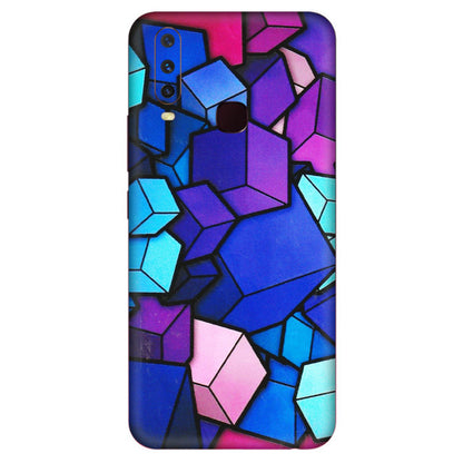 VIVO Y Series Phone Skins (All Models) - Cube Doodle - 3D Embossed Finish (L-141) Vivo Y12
