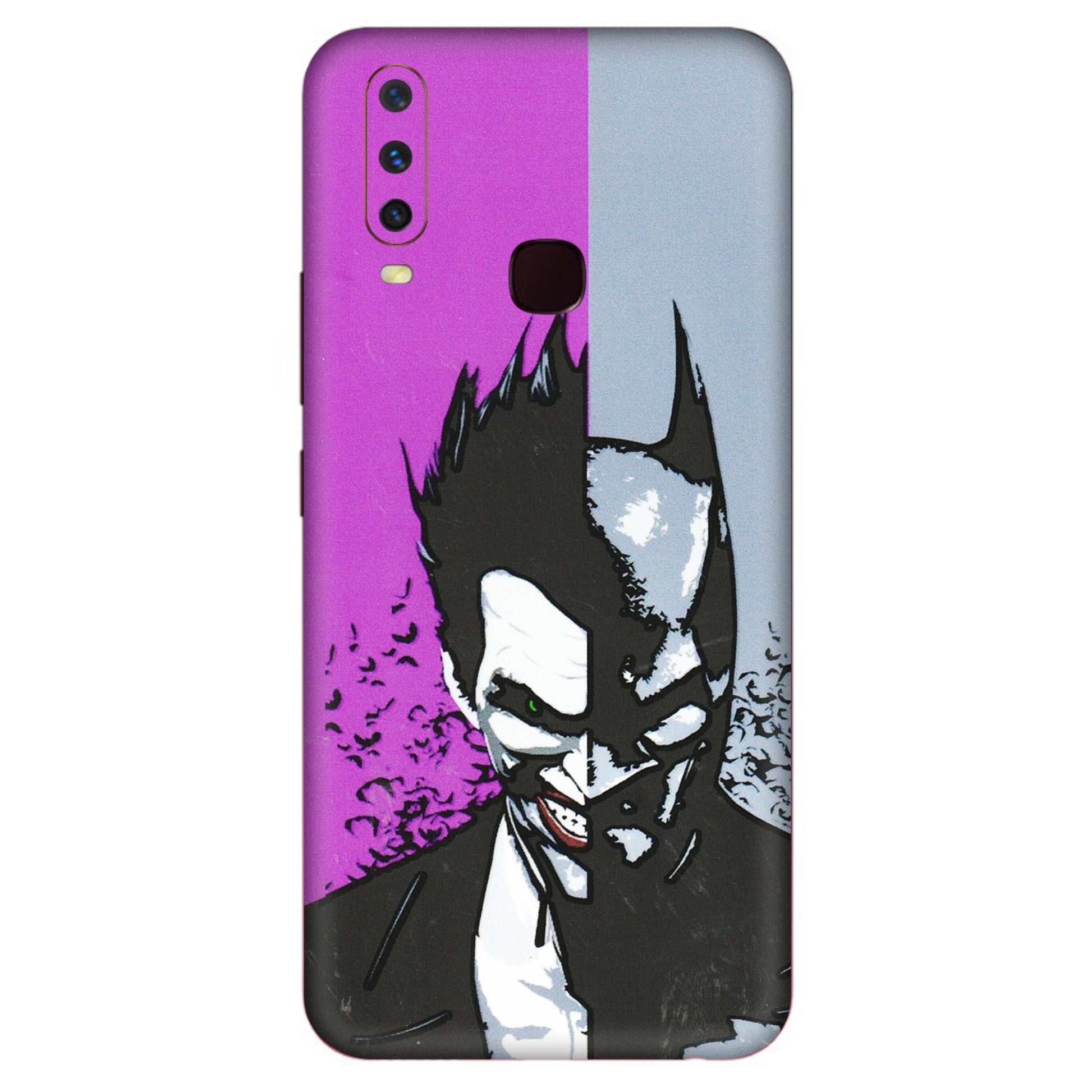 VIVO Y Series Phone Skins (All Models) - Batman & Joker - 3D Embossed Finish (L-143) Vivo Y12