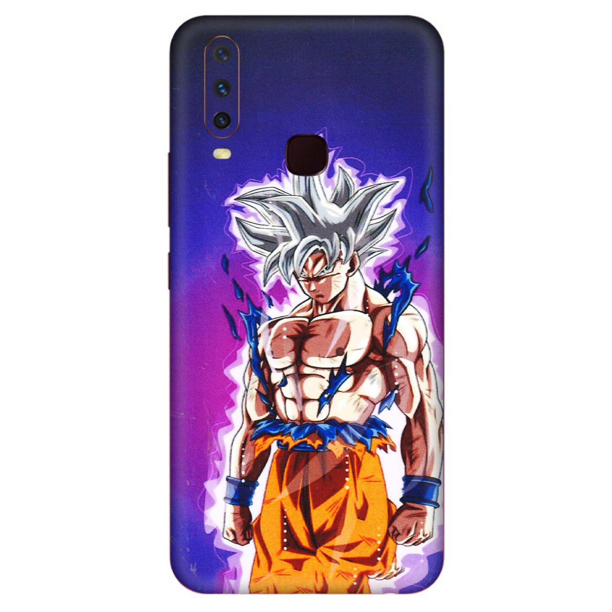VIVO Y Series Phone Skins (All Models) - Goku Purple Anime - 3D Embossed Finish (L-147) Vivo Y12