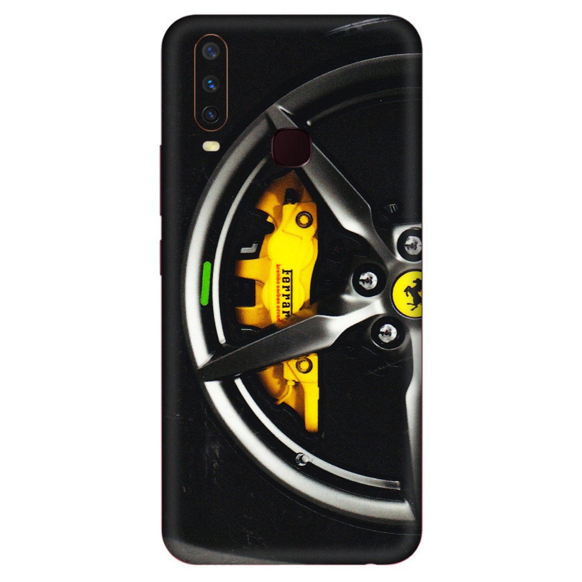 VIVO Y Series Phone Skins (All Models) - Ferrari Wheel Alloy - 3D Embossed Finish (L-173) Vivo Y12