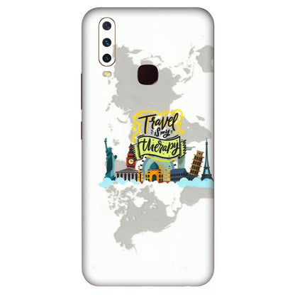 VIVO Y Series Phone Skins (All Models) - Travel Therapy - 3D Embossed Finish (L-199) Vivo Y12