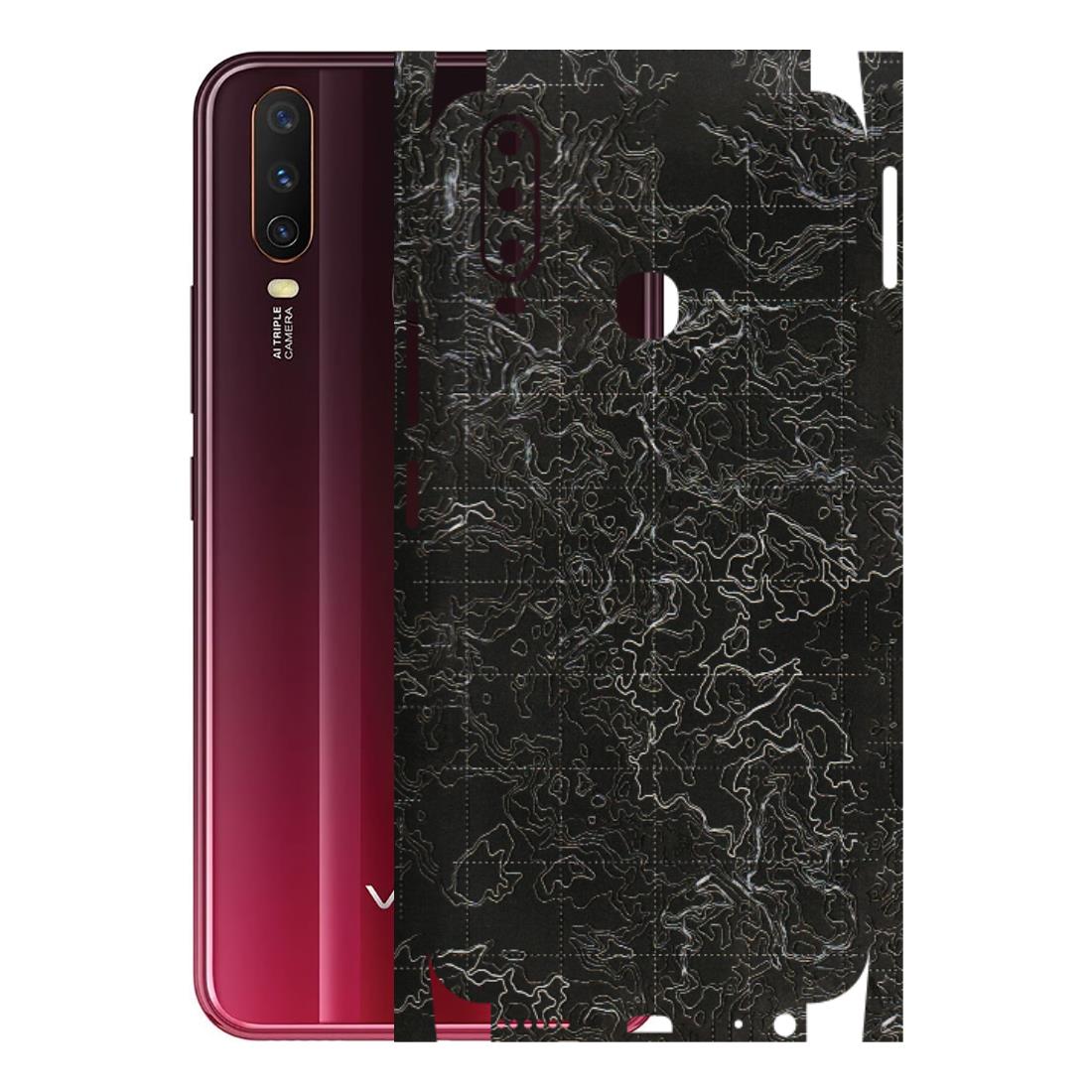 VIVO Y Series Phone Skins (All Models) - Black map Texture - 3D Embossed Finish (L-201) Vivo Y12