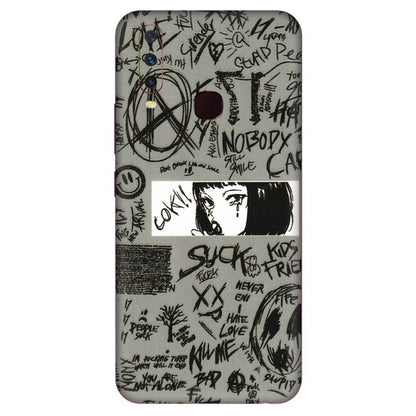 VIVO Y Series Phone Skins (All Models) - Never Have Love Anime - 3D Embossed Finish (L-260) Vivo Y12