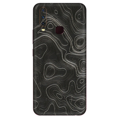 VIVO Y Series Phone Skins (All Models) - Abstract White Line Map - 3D Embossed Finish (L-269) Vivo Y12