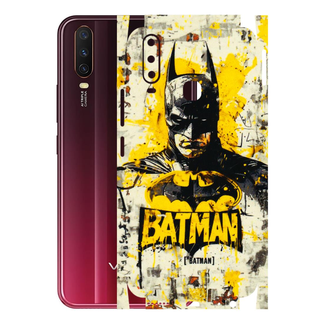 VIVO Y Series Phone Skins (All Models) - Batman Yellow BT - 3D Embossed Finish (L-304) Vivo Y12