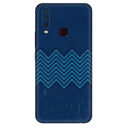 VIVO Y Series Phone Skins (All Models) - Blue Sober Waves - 3D Embossed Finish (L-306) Vivo Y12